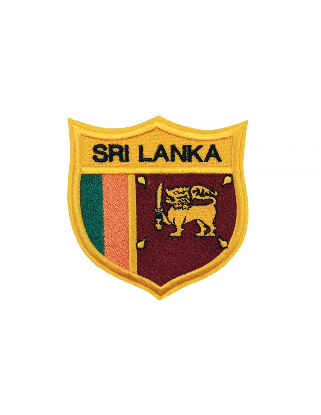 Patch ecusson imprime badge vintage drapeau sri lanka lankais 